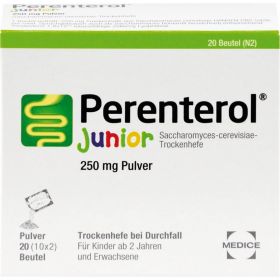 PERENTEROL Junior 250 mg Pulver Btl. 20 St – PZN 3920712 из немецкой аптеки