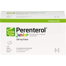 PERENTEROL Junior 250 mg Pulver Btl. 50 St – PZN 3921545 из немецкой аптеки