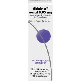 RHINIVICT nasal 0,05 mg Nasendosierspray 10 ml – PZN 4054725 из немецкой аптеки
