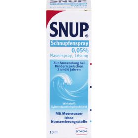 SNUP Schnupfenspray 0,05% Nasenspray 10 ml – PZN 4482651 из немецкой аптеки