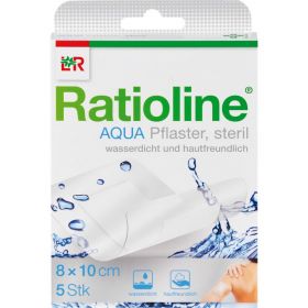 RATIOLINE aqua Duschpflaster Plus 8x10 cm steril 5 St – PZN 5484416 из немецкой аптеки