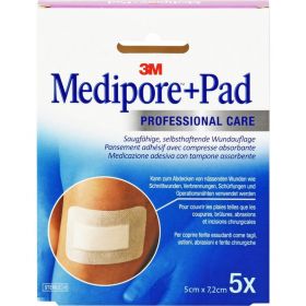 MEDIPORE+Pad 3M 5x7,2cm 3562NP Pflaster 5 St – PZN 7194792 из немецкой аптеки