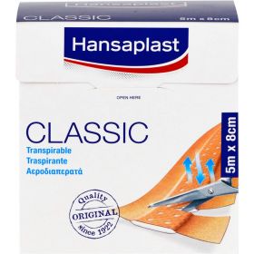 HANSAPLAST Classic Pflaster 8 cmx5 m 1 St – PZN 7577582 из немецкой аптеки