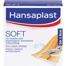 HANSAPLAST Soft Pflaster 6 cmx5 m Rolle 1 St – PZN 8861345 из немецкой аптеки