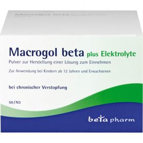 MACROGOL beta plus Elektrolyte Plv.z.H.e.L.z.Einn. 50 St – PZN 9247044 из немецкой аптеки