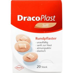 DRACOPLAST Soft Pflaster 2,2 cm rund hautf. 20 St – PZN 9513563 из немецкой аптеки