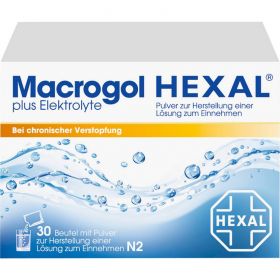 MACROGOL HEXAL plus Elektrolyte Plv.z.H.e.L.z.E. 30 St – PZN 10041661 из немецкой аптеки