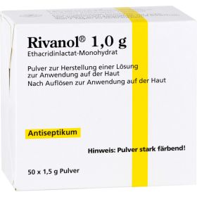 RIVANOL 1,0 g Pulver 50 St – PZN 10056645 из немецкой аптеки