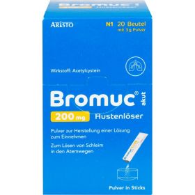 BROMUC akut 200 mg Hustenlser Plv.z.H.e.L.z.Einn. 20 St – PZN 11353167 из немецкой аптеки