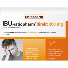 IBU-RATIOPHARM direkt 200 mg Pulver zum Einnehmen 20 St – PZN 11722469 из немецкой аптеки