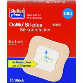 OSMO SIL-plus Silikonpflaster 8x8 cm steril 10 St – PZN 11896962 из немецкой аптеки