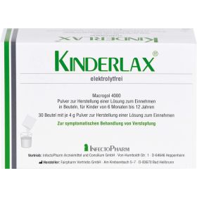 KINDERLAX elektrolytfrei Plv.z.Her.e.Lsg.z.Einn. 30 St – PZN 11952181 из немецкой аптеки