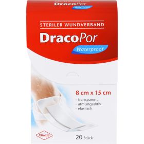 DRACOPOR waterproof Wundverband 8x15 cm steril 20 St – PZN 12749200 из немецкой аптеки