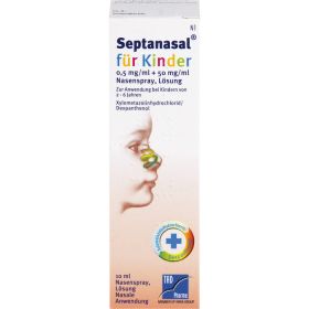 SEPTANASAL fr Kinder 0,5 mg/ml + 50 mg/ml Nasens. 10 ml – PZN 13229388 из немецкой аптеки