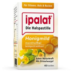 IPALAT Halspastillen honigmild o.Menthol zuckerfr. 40 St – PZN 14143111 из немецкой аптеки