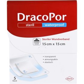 DRACOPOR waterproof Wundverband 15x15 cm steril 5 St – PZN 14167465 из немецкой аптеки