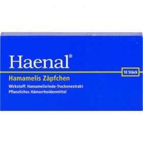 HAENAL Hamamelis Zpfchen 10 St – PZN 295567 из немецкой аптеки