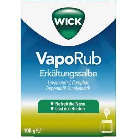 WICK VapoRub Erkltungssalbe 100 g – PZN 358730 из немецкой аптеки
