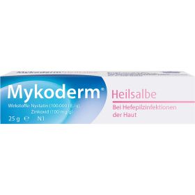MYKODERM Heilsalbe Nystatin u.Zinkoxid 25 g – PZN 1341387 из немецкой аптеки