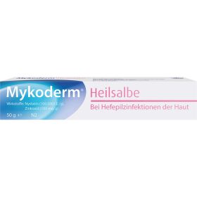 MYKODERM Heilsalbe Nystatin u.Zinkoxid 50 g – PZN 1341393 из немецкой аптеки
