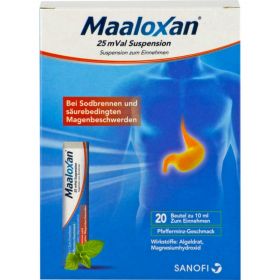 MAALOXAN 25 mVal Suspension 20X10 ml – PZN 1427367 из немецкой аптеки