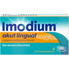 IMODIUM akut lingual Schmelztabletten 6 St – PZN 1689848 из немецкой аптеки