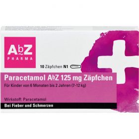 PARACETAMOL AbZ 125 mg Zpfchen 10 St – PZN 2058601 из немецкой аптеки