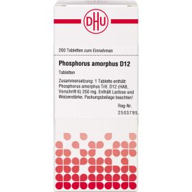 PHOSPHORUS AMORPHUS D 12 Tabletten 200 St – PZN 2929119 из немецкой аптеки