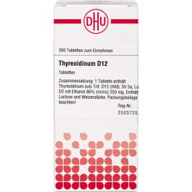 THYREOIDINUM D 12 Tabletten 200 St – PZN 2933055 из немецкой аптеки