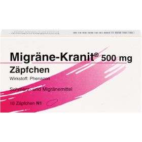 MIGRNE KRANIT 500 mg Zpfchen 10 St – PZN 3438085 из немецкой аптеки