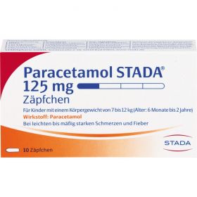 PARACETAMOL STADA 125 mg Zpfchen 10 St – PZN 3798429 из немецкой аптеки