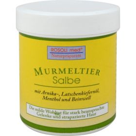 ROSOLIMED MURMELTIERSALBE 100 g – PZN 3814677 из немецкой аптеки