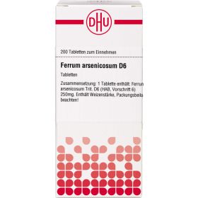 FERRUM ARSENICOSUM D 6 Tabletten 200 St – PZN 4217067 из немецкой аптеки