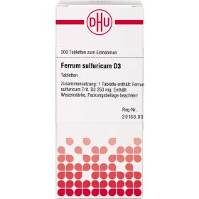 FERRUM SULFURICUM D 3 Tabletten 200 St – PZN 4217558 из немецкой аптеки
