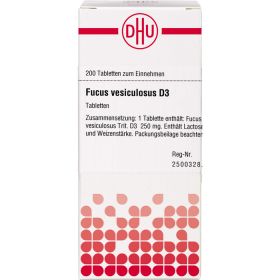 FUCUS VESICULOSUS D 3 Tabletten 200 St – PZN 4217943 из немецкой аптеки
