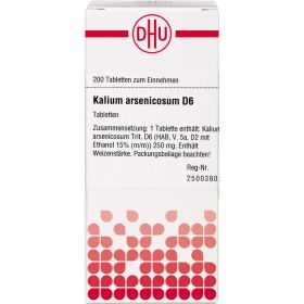 KALIUM ARSENICOSUM D 6 Tabletten 200 St – PZN 4222358 из немецкой аптеки
