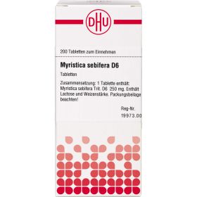 MYRISTICA SEBIFERA D 6 Tabletten 200 St – PZN 4228266 из немецкой аптеки