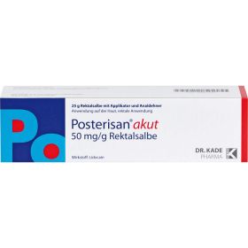 POSTERISAN Akut Salbe mit Analdehner 25 g – PZN 4957887 из немецкой аптеки