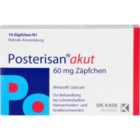 POSTERISAN Akut Zpfchen 10 St – PZN 4957893 из немецкой аптеки