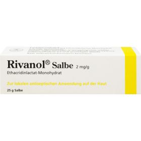 RIVANOL Salbe 25 g – PZN 6185615 из немецкой аптеки