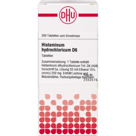 HISTAMINUM hydrochloricum D 6 Tabletten 200 St – PZN 7169759 из немецкой аптеки