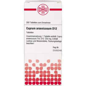 CUPRUM ARSENICOSUM D 12 Tabletten 200 St – PZN 7247063 из немецкой аптеки