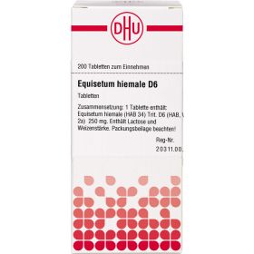 EQUISETUM HIEMALE D 6 Tabletten 200 St – PZN 7247270 из немецкой аптеки
