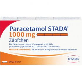 PARACETAMOL STADA 1.000 mg Zpfchen 10 St – PZN 7368140 из немецкой аптеки