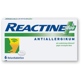 REACTINE duo Retardtabletten 6 St – PZN 7387580 из немецкой аптеки