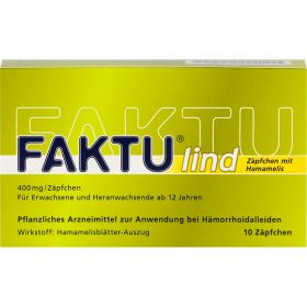 FAKTU lind Zpfchen m.Hamamelis 10 St – PZN 7798768 из немецкой аптеки