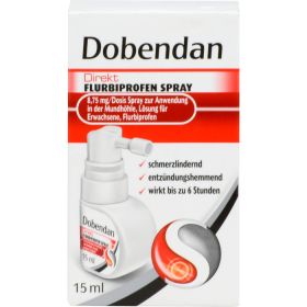 DOBENDAN Direkt Flurbiprofen Spray 8,75mg/Dos.Mund 15 ml – PZN 11024417 из немецкой аптеки
