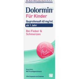 DOLORMIN fr Kinder Ibuprofensaft 40 mg/ml Susp. 100 ml – PZN 11528543 из немецкой аптеки