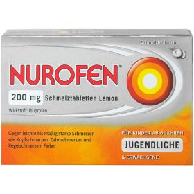NUROFEN 200 mg Schmelztabletten Lemon 24 St – PZN 11550548 из немецкой аптеки