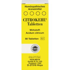 CITROKEHL Tabletten 80 St – PZN 733116 из немецкой аптеки